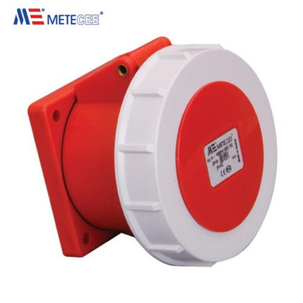METE Flange Socket, Straight Type, 32A, 406524V 200/346V-240/415V