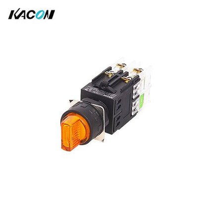 KACON Selector Switch, 3-Position, Ø30, White, Maintained, AC220V K30-57W