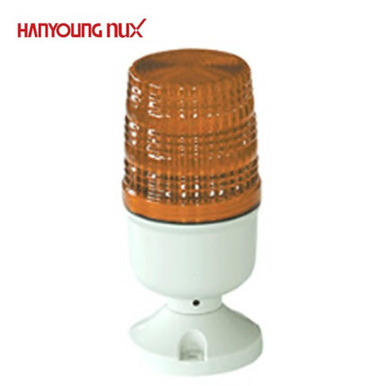 HANYOUNG Warning Light, Ø70, Steady Only, Yellow, AC110-220V SLB060-XAA11Y