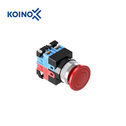 KOINO Push Button Switch, Non-Illuminated, Ø30mm, Red, 1a Contact KH3071EBR