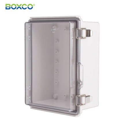 BOXCO Terminal Box, Plastic Enclosure, Hinge Type, ABS, Transparent Cover BC-ATP-162110