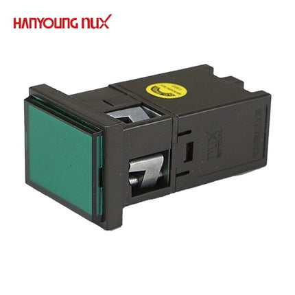 HANYOUNG Pilot Lamp, Rectangular, Green, AC100-240V CR40-A0G