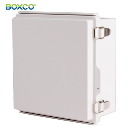 BOXCO Terminal Box, Plastic Enclosure, Hinge Type, ABS, Gray Cover BC-AGP-212110