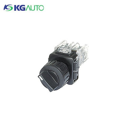 KG AUTO Selector Switch, 2-Position, Plastic, Flush Mount, Ø25, Maintained, KGS-C2M1 1a1b