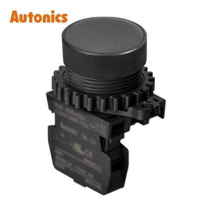 AUTONICS Push Button Switch, Non-Illuminated, Momentary, Ø30mm, Black, 1a S3PR-P1KAM