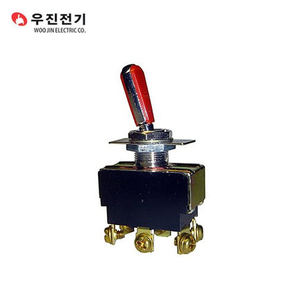 WOOJIN Toggle Switch, Maintained, Red WJT-6210CFR