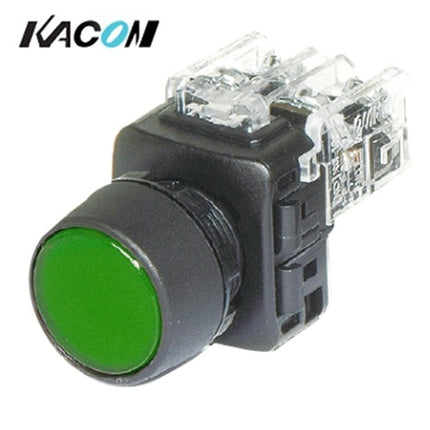KG AUTO Push Button Switch, Non-Illuminated, Ø22mm, Green, Momentary, KGF-NM1G 1a1b