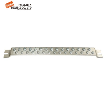 SEGIBIZ Grounding Busbar Terminal Block (Ground Bar), 2-Row, 30P SG-EB2-30P