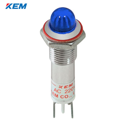 KEM KEM LED Indicator Light, Ø8, High-Brightness, DC3V, Blue KLCRAU-08D03-B