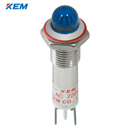 KEM KEM LED Indicator Light, Ø8mm, High-Brightness, AC220V, Blue KLCRAU-08A220-B