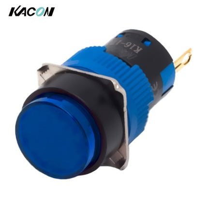 KACON Pilot Lamp, Ø16, Integrated Contact Type, Blue, DC6V K16-170B