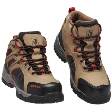 BLACKYAK WORKWEAR Safety Shoes YAK-52 6"-265mm/BLACK+BROWN