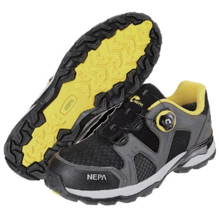 NEPA Dial Closure Safety Shoes GT-43 4"-240MM/BLACK+YELLOW