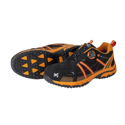MILLET Dial Closure Safety Shoes M-013 4"-270MM/BLACK+ORANGE