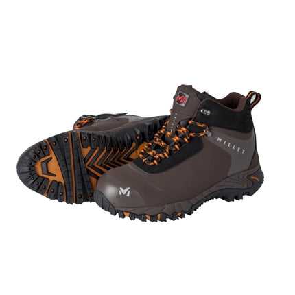 MILLET Standard Duty Mid-Cut Work Shoes M-018 6"-265MM/DK.BROWN
