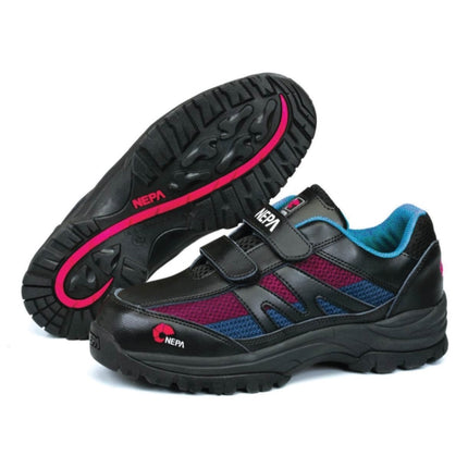 NEPA Velcro Safety Shoes GT-104 4"-235mm/BLACK+BLUE