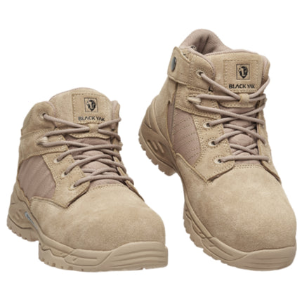 BLACKYAK WORKWEAR Standard Duty Mid-Cut Work Shoes YAK-501 6"-240MM/BEIGE