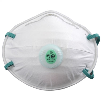CLEANTOP Dust Respirator Mask C-270VG 2grade/gray/fixing strap/ valve (x20 pack)