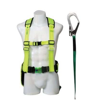 KUKJE SAFETY Upper Body Safety Harness K031-0160 AL/large-diameter/waist support/(X Type)/one-touch/webbing
