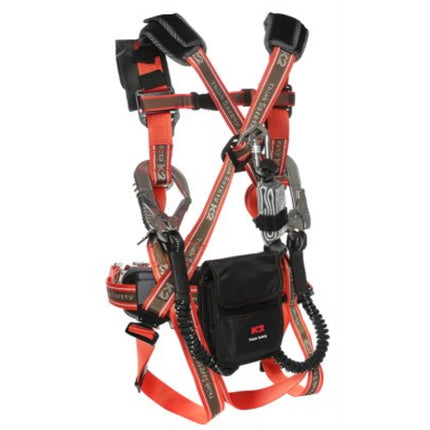 K2 SAFETY Full Body Safety Harness (Y) KB-9201(Y ORANGE/M