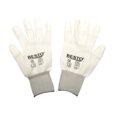 GUARDMAN PU Top Coated Gloves PU-TOP-WM white/M (x10 pack)