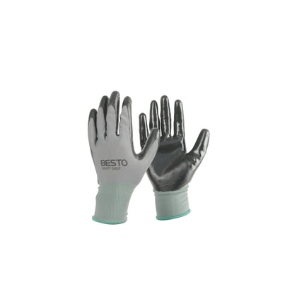 BESTO Light Grip Gloves BLT-S GRAY/S (x10 pack)