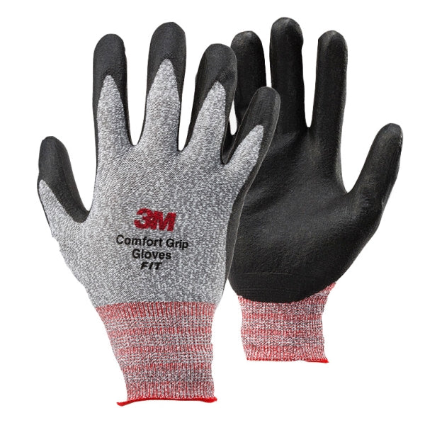 3M Comfort Grip Fit Gloves CGFGR-S GRAY/S (x10 pack)