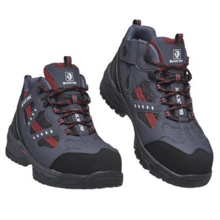 BLACKYAK WORKWEAR Non-Slip Lightweight Safety Shoes YAK-65R 6"-285mm/BK