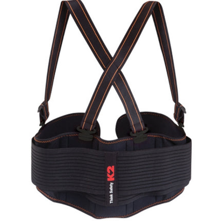 K2 SAFETY Back Support IMW13903 L/BLACK (x5 pack)