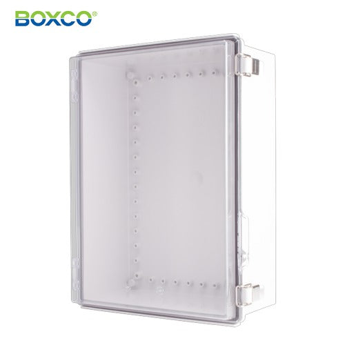 BOXCO Terminal Box, Plastic Enclosure, Hinge Type, ABS, Transparent Cover BC-ATP-304015