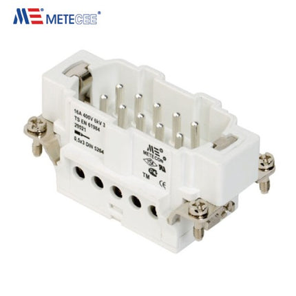 METE Rectangular Multipole Connector, Male, Screw Termination, 500V, 16A, 29021