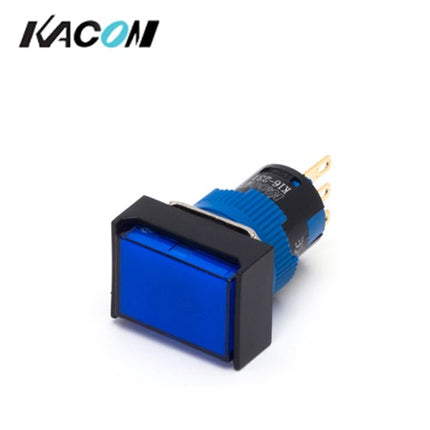 KACON Push Button Switch, Non-Illuminated, Square, Red K16-231R