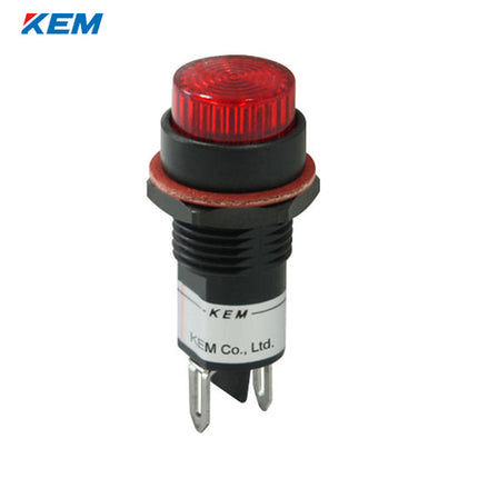 KEM KEM LED Indicator Light, Ø12mm, Plastic, High-Brightness, AC110V, Red KLPU-12A110R