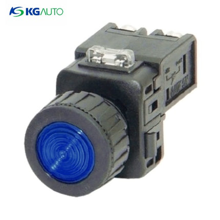 KG AUTO Pilot Lamp, Ø25, Plastic, Flush Mount, Blue, D3 KGP-CD3A