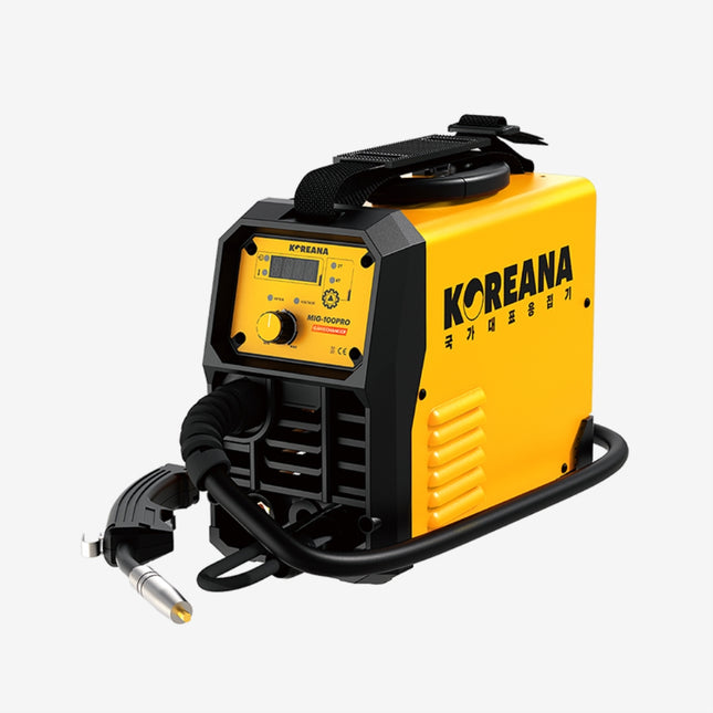 KOREANA Gasless Welder MIG-100PRO 2.7KVA/110A/output terminal(large)/4.5kg/torch2.5m,ground2m, wire1kg(0.9),tip(0.9),nozzle