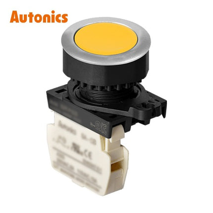 AUTONICS Push Button Switch, Non-Illuminated, Ø30mm, Yellow, 1b S3PF-P1YB