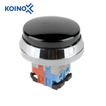 KOINO Push Button Switch, Non-Illuminated, Ø30mm, Black KH-3065EBBK