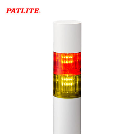 PATLITE Signal Tower Light, LED, Buzzer, Ø50mm, 2-Tier, DC12V LR5-201WJBW-RY