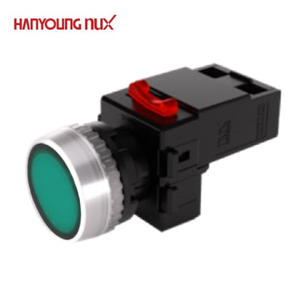HANYOUNG Pilot Lamp, Ø22, Green, 12V/24V AC/DC MRP-TD0G