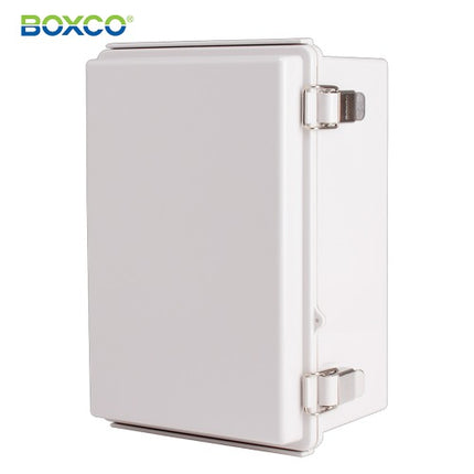 BOXCO Terminal Box, Plastic Enclosure, Hinge Type, ABS, Gray Cover BC-AGP-192814