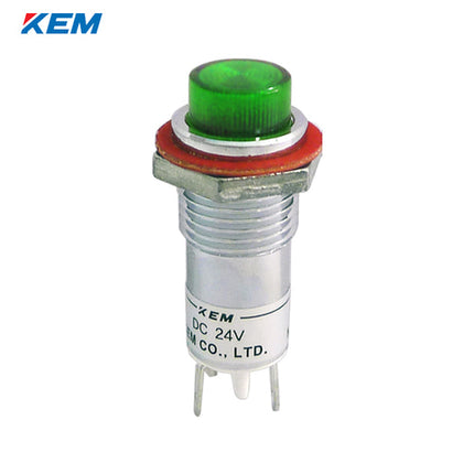KEM KEM LED Indicator Light, Ø12mm, High-Brightness, DC24V, Green KLGU-12D24G