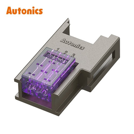 AUTONICS Sensor Connector, Wire-Mount Plug Socket, Purple (Pack of 50) CNE-S03-VT