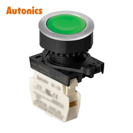 AUTONICS Push Button Switch, Non-Illuminated, Ø30mm, Green, 1b S3PF-P1GB