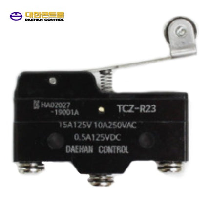 DAEHAN CONTROL Micro Switch, Z-Type, Roller, Medium TCZ-R23