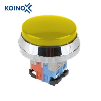 KOINO Push Button Switch, Non-Illuminated, Ø30mm, Yellow KH-3065EBY
