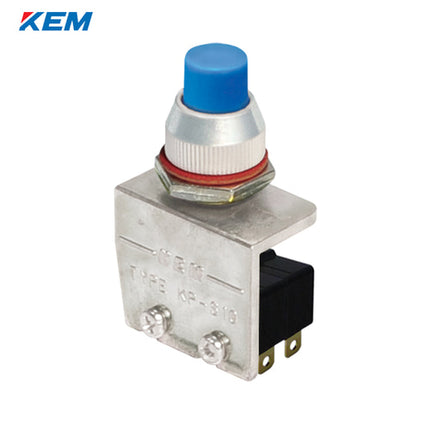 KEM Push Button Switch, Non-Illuminated, Ø10, Protruding Type, Blue, KP-S10-2B AC 250V 5A 2a2b