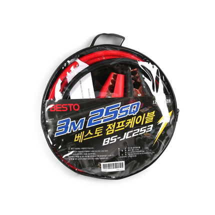 BESTO Jumper Cables BS-JC253 12V/24V+25SQ+3M+OD13MM+600A+CCAwire