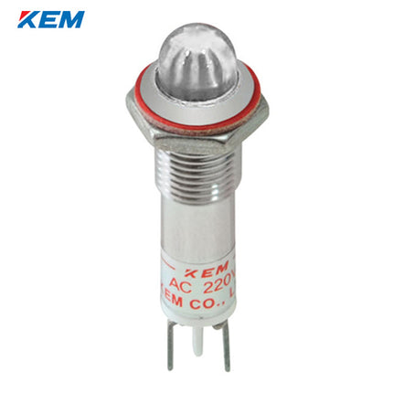 KEM KEM LED Indicator Light, Ø8, High-Brightness, DC3V, White KLCRAU-08D03-W