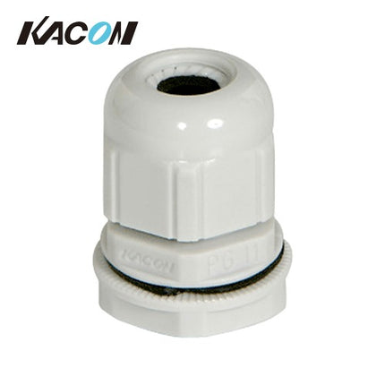 KACON Cable Gland, Cord Lock Connector, White (Pack of 100) KA-PG11W