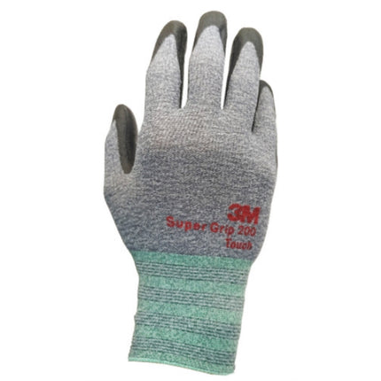 3M Super Grip 200 Touch Gloves SGGT-L GRAY/L (x10 pack)